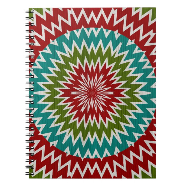 Carnet Fleur mandalaic hypnotique (Devant)