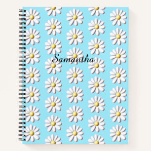 Carnet Fleur marguerite 3D