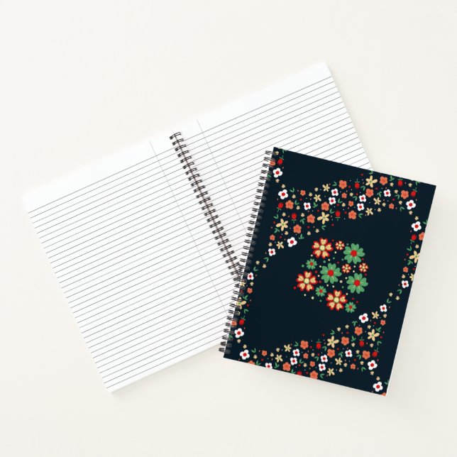 Carnet Fleur Moderne Contemporaine (Intérieur)