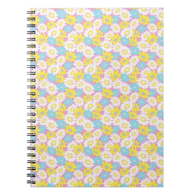 Carnet Fleur pastel (Devant)