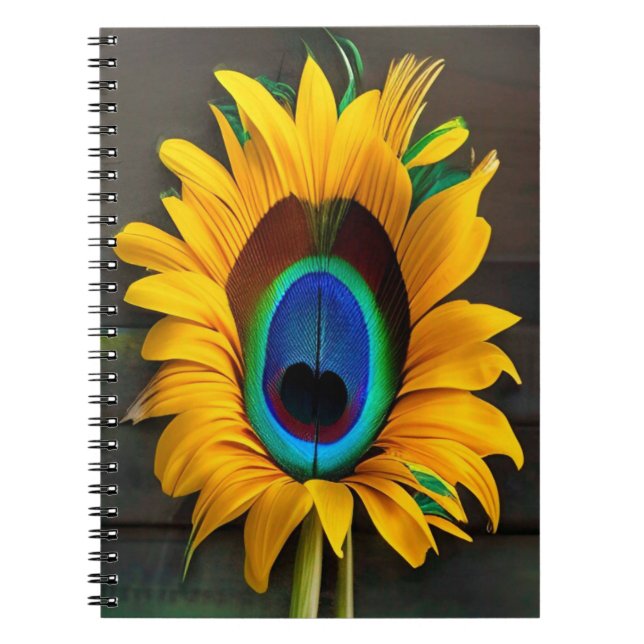 Carnet Fleur Peacock Sun (Devant)