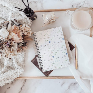 Carnet Fleur sauvage aquarellisé