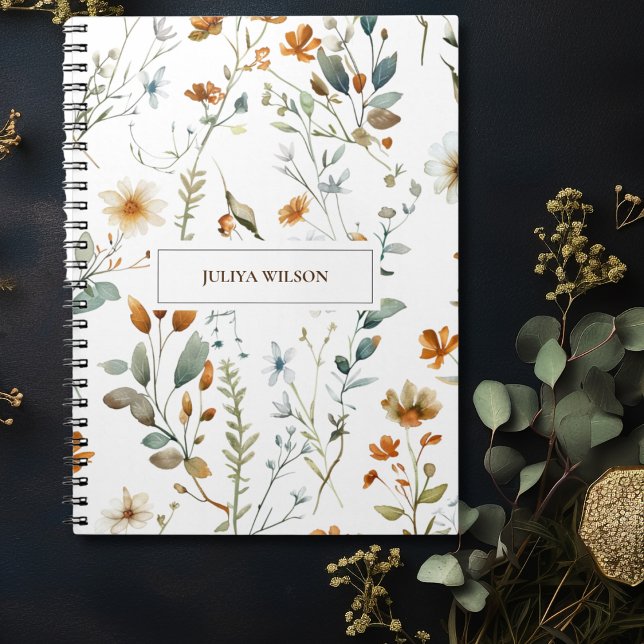 Carnet Fleur sauvage Boho couleur (Créateur téléchargé)