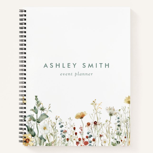 Carnet Fleur sauvage d'été (Devant)