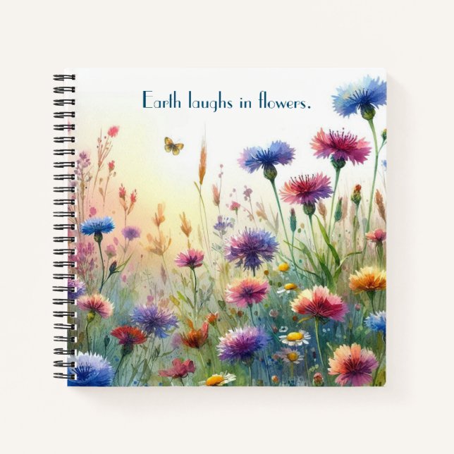 Carnet Fleur sauvage et devis (Devant)