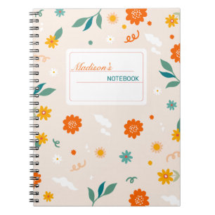 Carnet Fleur sauvage mignons