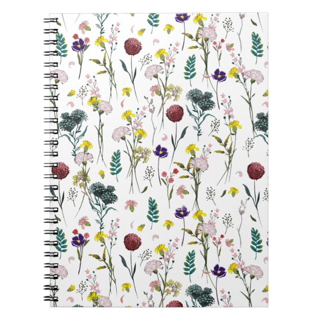 Carnet Fleur Sauvage Vibrante (Devant)
