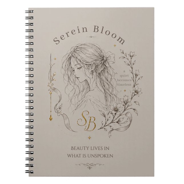Carnet Fleur Serein (Devant)