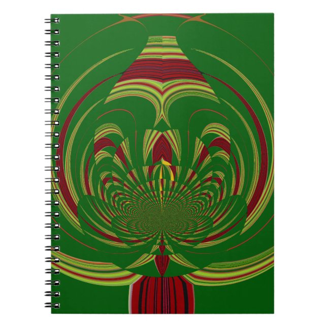 Carnet Fleur Vert (Devant)