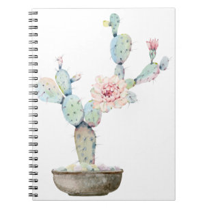 Carnet Fleur verte déchirée de Cactus