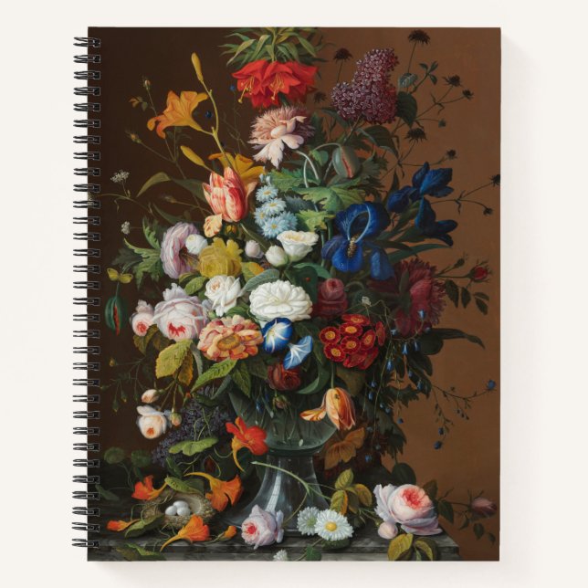 Carnet Fleur vie morte avec le nid d'oiseau Severin Roese (Devant)
