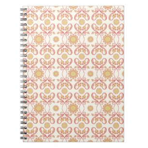 Carnet Fleur vintage Arrière - plan. Motif floral incolor
