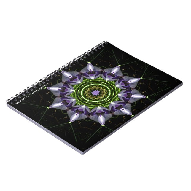 Carnet Fleur Violette (Côté gauche)