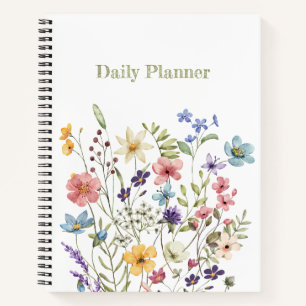 Carnet Fleurissement de printemps de fleurs sauvages colo