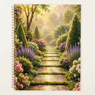 Carnet Fleuriste Sentier du Jardin Secret Doré