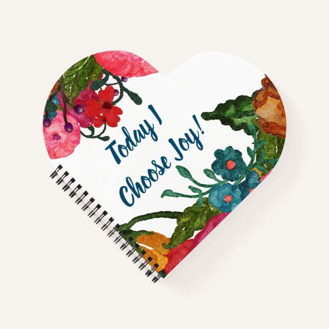 Carnet Fleurs à l'aquarelle | Choos Joy Floral (Devant)