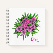 Fleurs à l'aquarelle rose