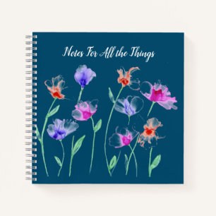 Carnet Fleurs agitées