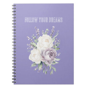 Carnet Fleurs Blanches de Lavande Rêves