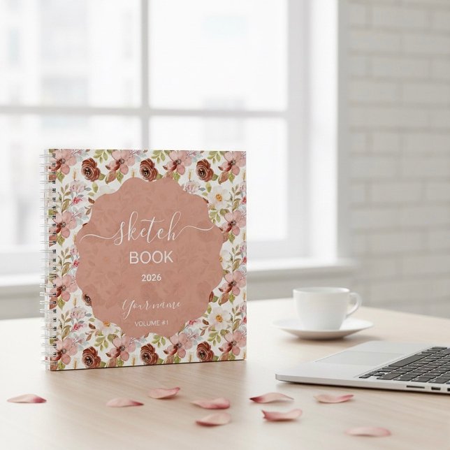 Carnet Fleurs Bohèmes Terroses (Créateur téléchargé)