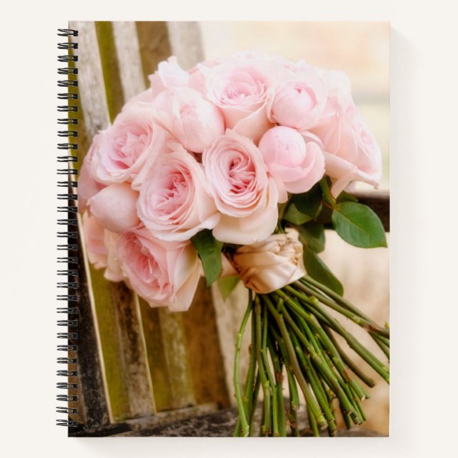 Carnet Fleurs | Bouquet rose (Devant)