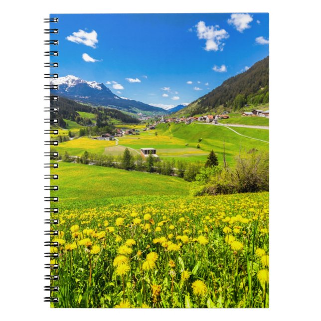 Carnet Fleurs | Canton des Grisons de Dandelion, Suisse (Devant)