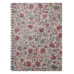 Carnet Fleurs Chintz Roses Boho Cottagecore