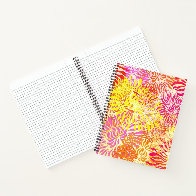 Carnet Fleurs colorées (Intérieur)