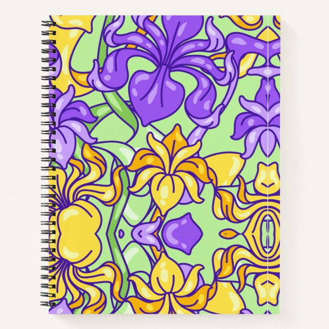 Carnet Fleurs colorées (Devant)