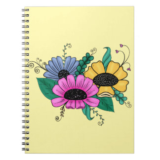 Carnet Fleurs Colorées