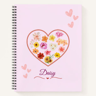 Carnet Fleurs d'amour