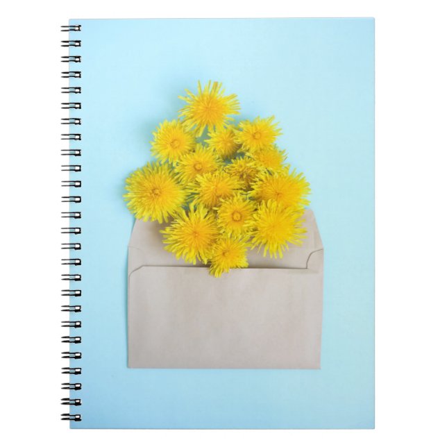 Carnet Fleurs | Dandelions dans l'enveloppe (Devant)