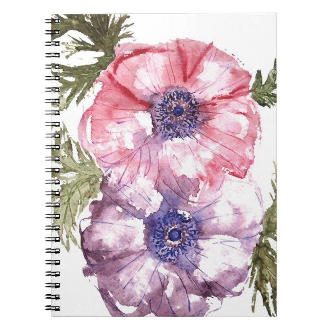 Carnet Fleurs d'aquarelle (Devant)