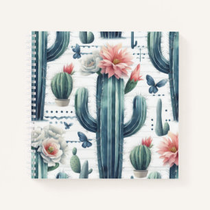 Carnet Fleurs de cactus