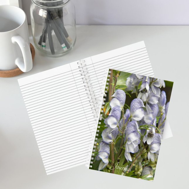 Carnet Fleurs de capucine moine violettes Floral (In Situ)