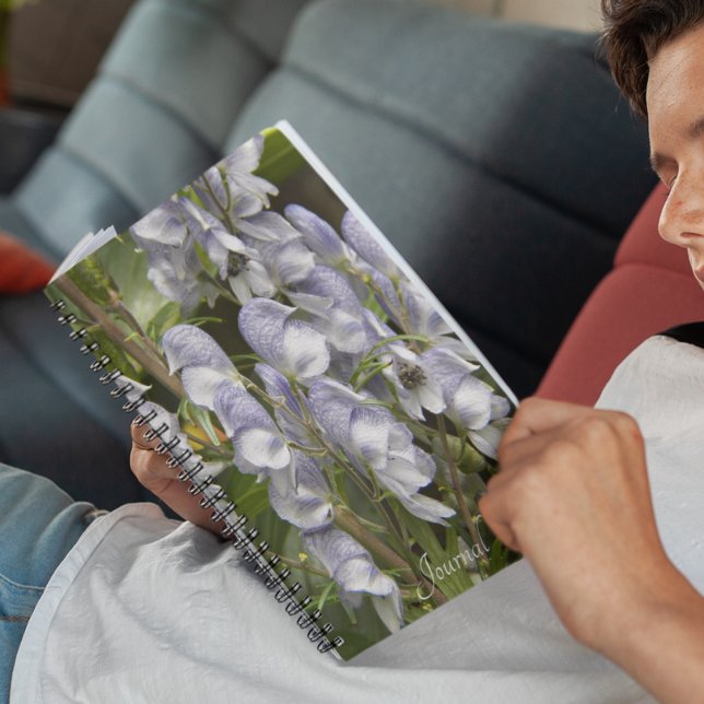 Carnet Fleurs de capucine moine violettes Floral (In Situ)
