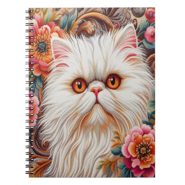 Carnet Fleurs de chaton persan, Plaisir Floral Chat persa (Devant)