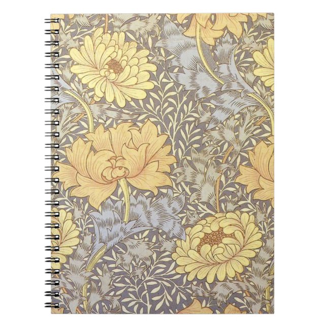 Carnet Fleurs de chrysanthème de William Morris (Devant)