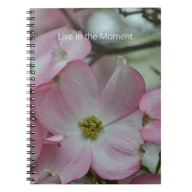 Carnet Fleurs de Cornouiller Rose (ma photographie) (Devant)