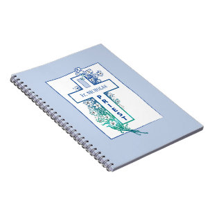 Carnet Fleurs de croix de prêtre personnalisées