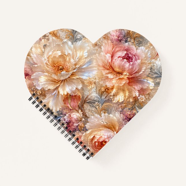 Carnet Fleurs de Fantaisie Luxueuses (Devant)