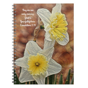 Carnet Fleurs de foi Daffodil Prière de fidélité