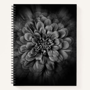 Carnet Fleurs de jardin en noir et blanc n° 54 Flow