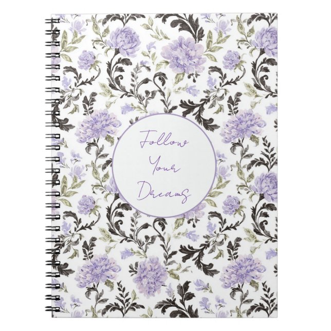 Carnet Fleurs de Lavande Violette   (Devant)