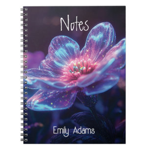 Carnet "Fleurs de néon brillantes - Enchanter les fleurs