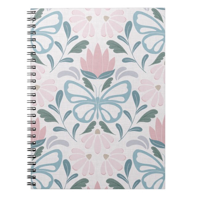 Carnet Fleurs de papillons (grande échelle) (Devant)
