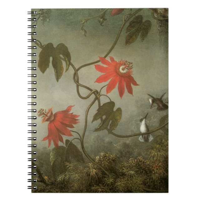 Carnet Fleurs de passion et colibris par Martin J Heade (Devant)