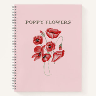 Carnet Fleurs de pavot