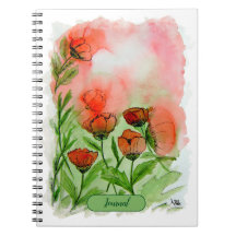 fleurs de pavot Aquarell -