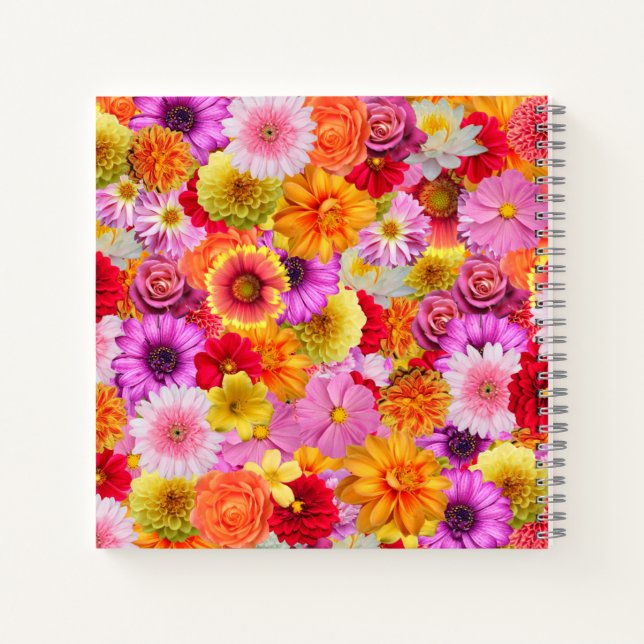 Carnet fleurs de printemps (Dos)